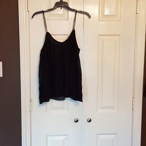 Sheer spaghetti strap